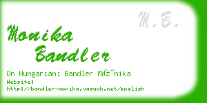 monika bandler business card